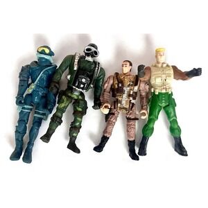 Mixed Lot of 4" Action Figures G.I.Joe Lanard Chap Mei Happy Meal (B2)